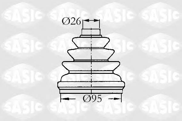 SASIC 2933953 Комплект пылника, приводной