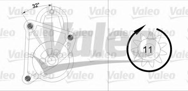 VALEO 455695 Стартер