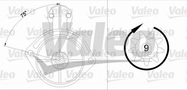 VALEO 458161 Стартер