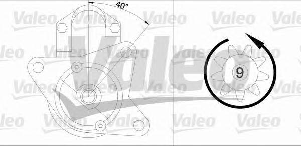 VALEO 458168 Стартер