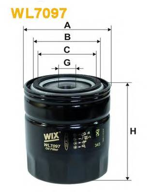 WIX FILTERS WL7097 Масляный фильтр