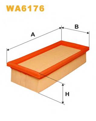 WIX FILTERS WA6176 Воздушный фильтр