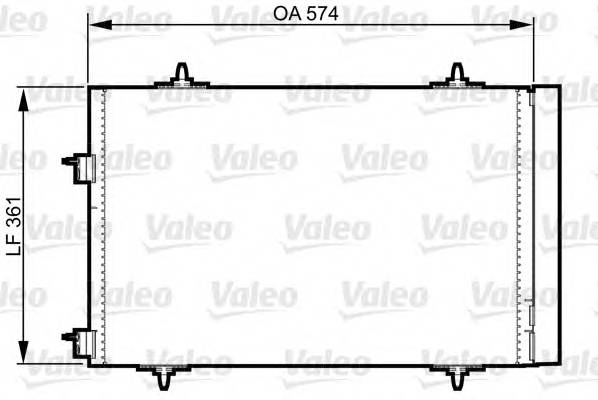 VALEO 814365 Конденсатор, кондиционер