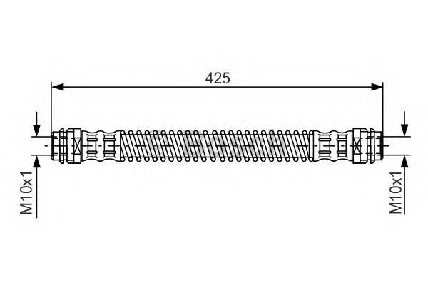 BOSCH 1 987 476 330 Гальмівний шланг