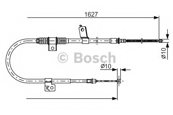 BOSCH 1 987 482 274 Трос, стоянкова гальмівна