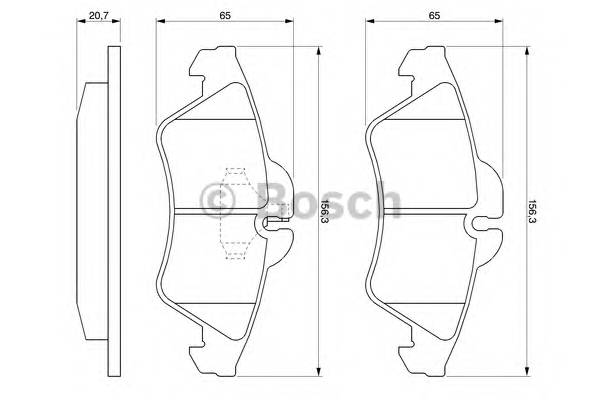 BOSCH 0 986 424 218 Комплект тормозных колодок,