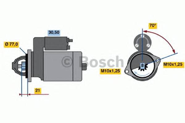 BOSCH 0 986 017 691 Стартер