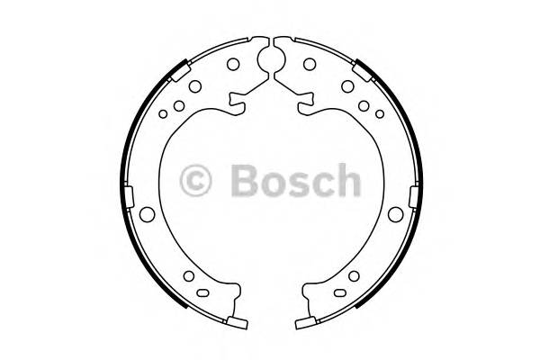 BOSCH 0 986 487 765 Комплект тормозных колодок,