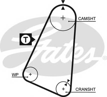 GATES 5030 Ремень ГРМ