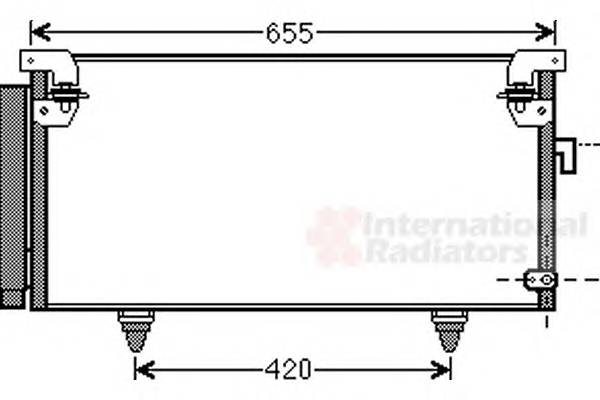 VAN WEZEL 51005073 Конденсатор, кондиционер