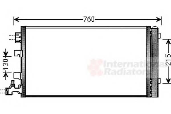 VAN WEZEL 43005449 Конденсатор, кондиционер