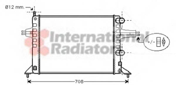 VAN WEZEL 37002257 Радиатор, охлаждение двигателя