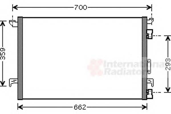 VAN WEZEL 37005333 Конденсатор, кондиционер