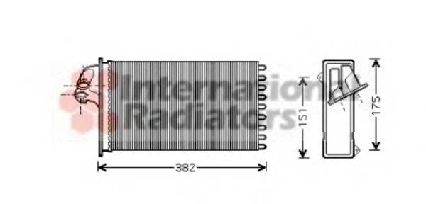 VAN WEZEL 30006355 Теплообмінник, опалення салону