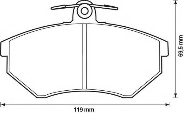 JURID 571357J Комплект тормозных колодок,