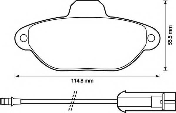 JURID 571523J Комплект гальмівних колодок,