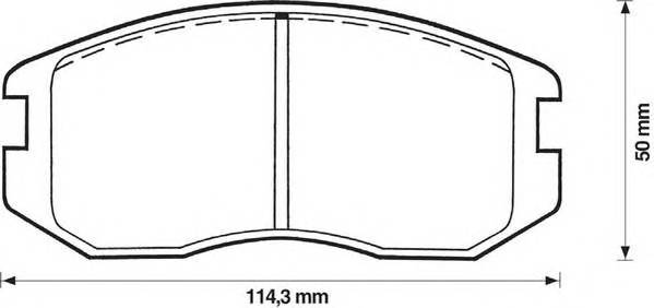 JURID 572375J Комплект тормозных колодок,