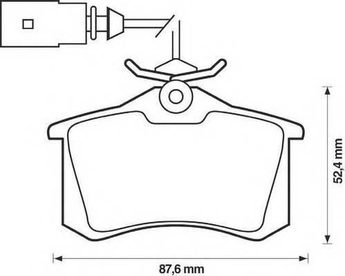 JURID 573065JC Комплект гальмівних колодок,