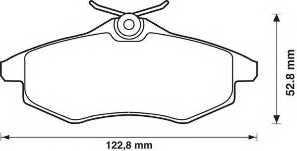 JURID 573083J Комплект тормозных колодок,