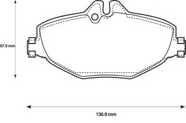 JURID 573091J Комплект тормозных колодок,