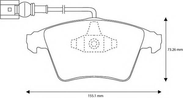 JURID 573159JC Комплект гальмівних колодок,