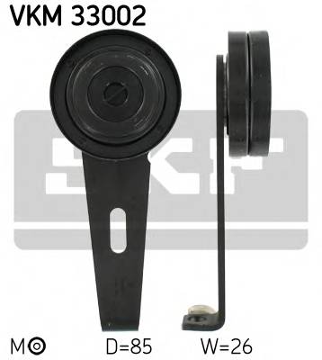 SKF VKM 33002 Натяжной ролик, поликлиновой