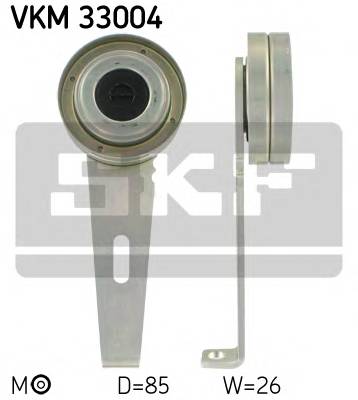 SKF VKM 33004 Натяжний ролик, полікліновий