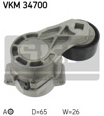 SKF VKM 34700 Натяжной ролик, поликлиновой