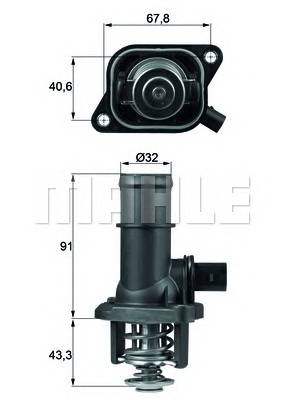 BEHR TI 16 105 Термостат, охлаждающая жидкость