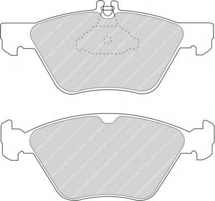 FERODO FDB1050 Комплект гальмівних колодок,