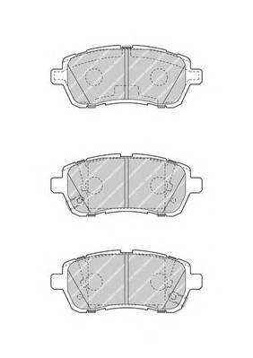 FERODO FDB4426 Комплект тормозных колодок,