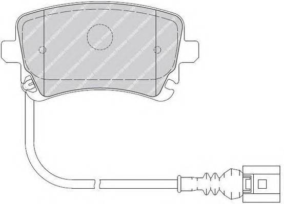 FERODO FVR1644 Комплект тормозных колодок,