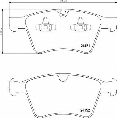 BREMBO P 50 115 KLOCKI HAM. M