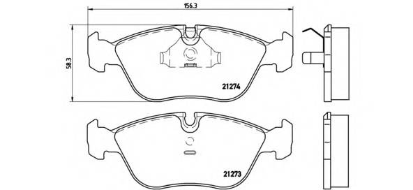 BREMBO P 86 013 Комплект гальмівних колодок,