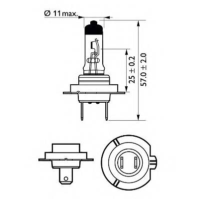 PHILIPS 12972LLECOC1 Лампа накаливания, фара