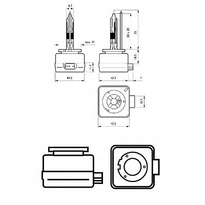 PHILIPS 85409VIC1 Лампа накаливания, фара