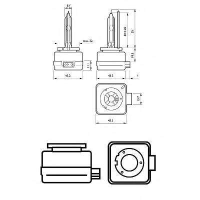 PHILIPS 85415VIC1 Лампа розжарювання, фара