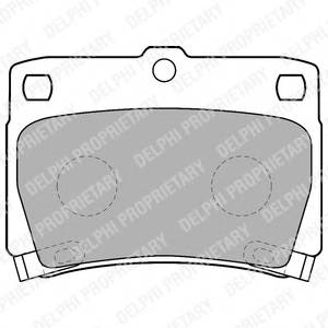 DELPHI LP1546 Комплект тормозных колодок,