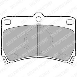 DELPHI LP531 Комплект гальмівних колодок,