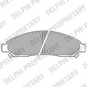 DELPHI LP2037 Комплект гальмівних колодок,