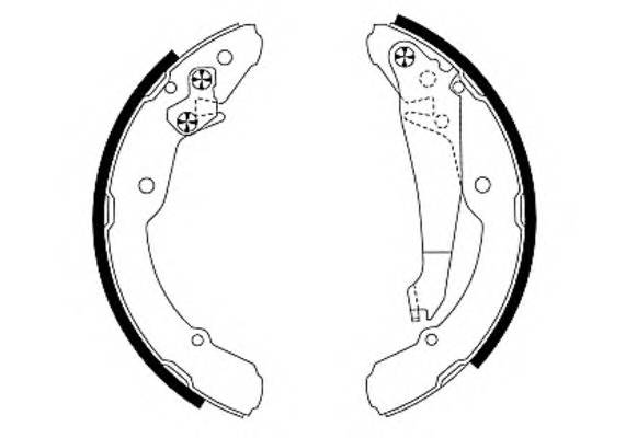 HELLA 8DB 355 001-691 Комплект тормозных колодок