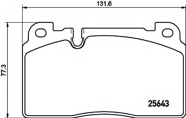 HELLA 8DB 355 020-241 Комплект тормозных колодок,