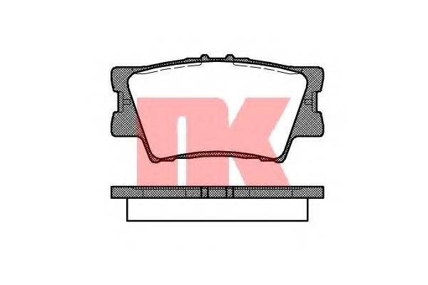 NK 224577 Комплект гальмівних колодок,