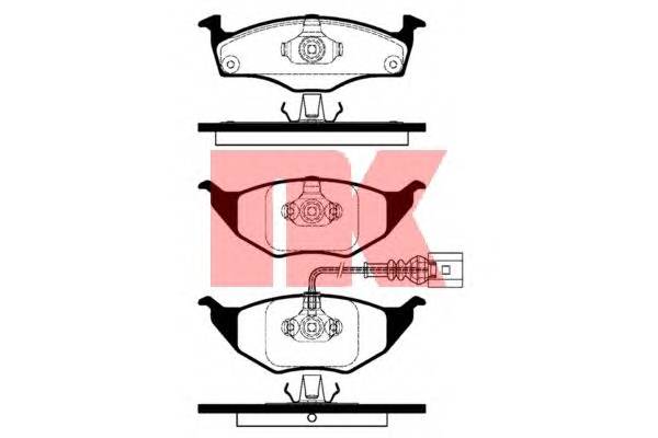 NK 224760 Комплект тормозных колодок,