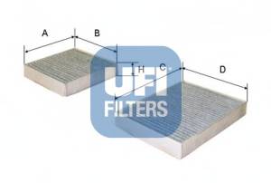 UFI 54.164.00 Фільтр, повітря у