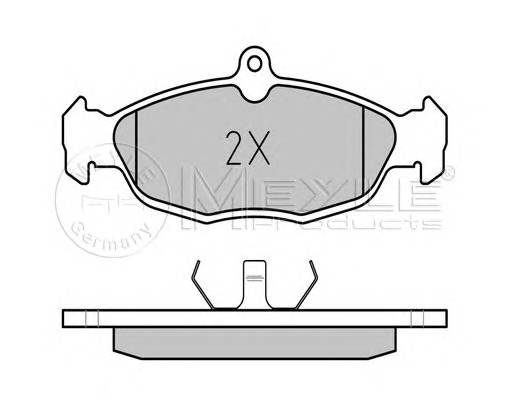 MEYLE 025 205 4716 Комплект тормозных колодок,