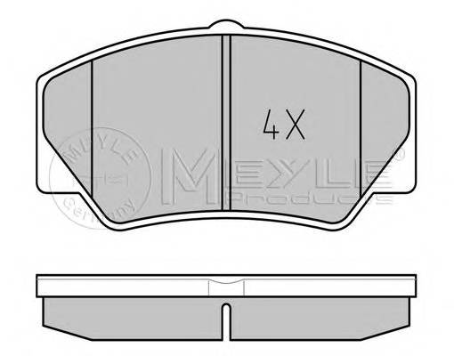 MEYLE 025 211 4117 Комплект тормозных колодок,