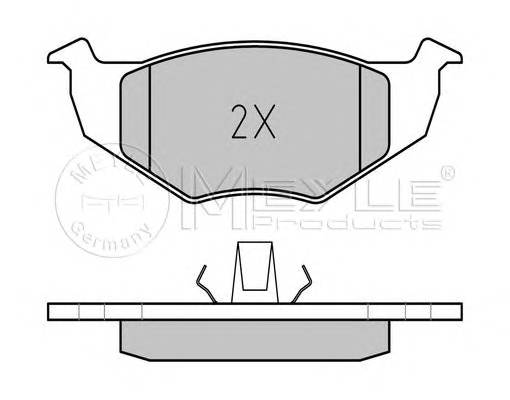 MEYLE 025 218 6617 Комплект тормозных колодок,