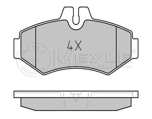 MEYLE 025 230 2118 Комплект тормозных колодок,