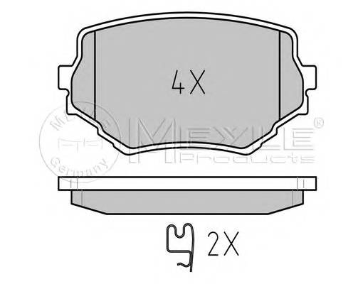 MEYLE 025 233 1414/W Комплект тормозных колодок,